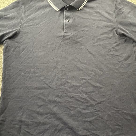Uniqlo Polo Shirt Adult Extra Large Navy Blue Short Sleeve Casual Preppy Men's - Picture 6 of 14